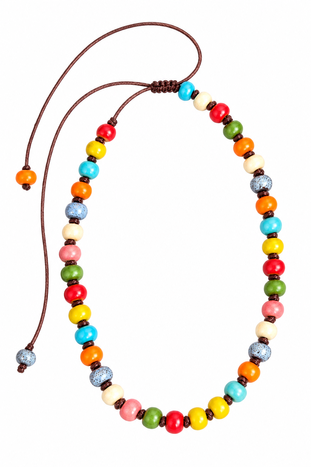 Collar de bolas de cerámica ajustable perro