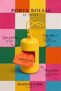 Porta bolsas para perro amarillo